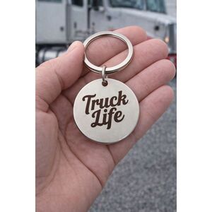 Truck Life Keychain Trucker Gift Driver Life Keychain Trucking Gift